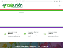 Tablet Screenshot of cajaunion.coop